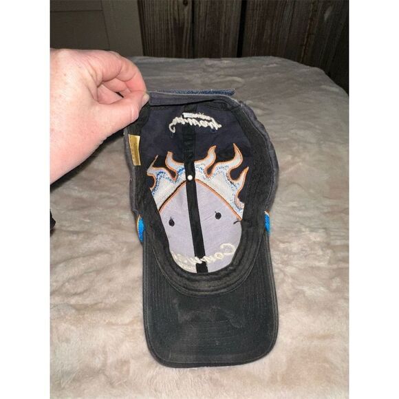 Vintage Roush Fenway Racing #6 Colin Braun Black Hat with Flames - Picture 4 of 5